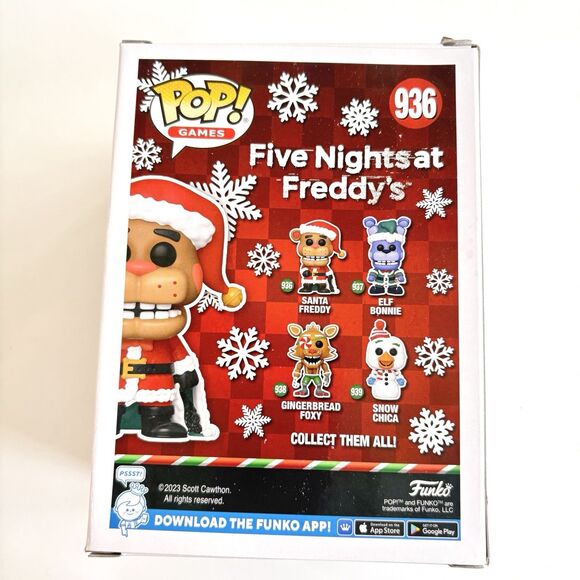 Funko POP! Games: Five Nights at Freddy's - Santa Freddy #936 NWB - Picture 4 of 6